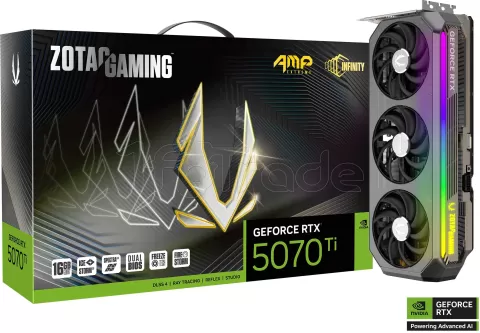 Photo de Carte Graphique Zotac Gaming GeForce RTX 5070 Ti Amp Extreme Infinity