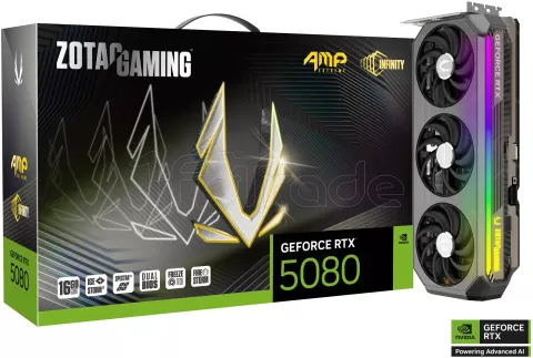 Photo de Carte Graphique Zotac Gaming GeForce RTX 5080 Amp Extreme Infinity