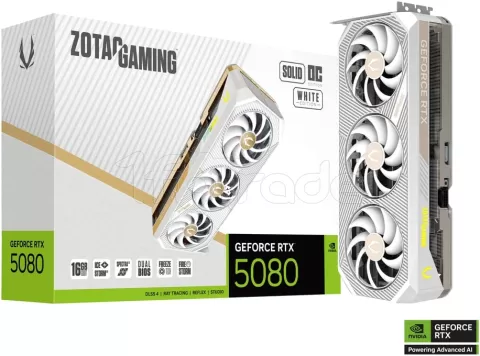 Photo de Carte Graphique Zotac Gaming GeForce RTX 5080 Solid OC White
