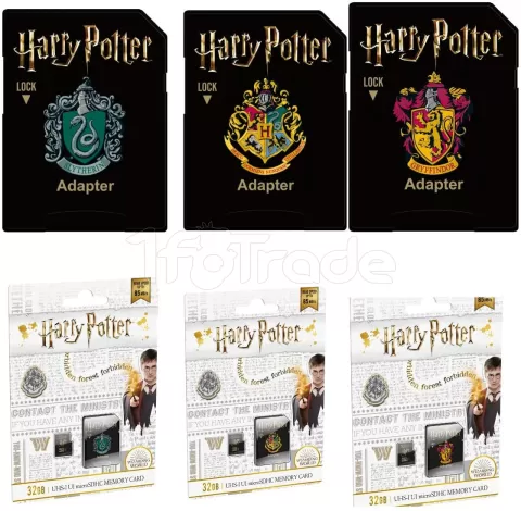 Lot 6 paquets *fixeez* carte harry potter *u* / neufs sous blister