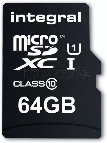 Photo de Carte mémoire Micro SD avec adaptateur Integral UltimaPro - 64Go