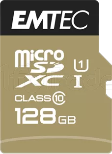 Photo de Carte mémoire Micro SD Emtec EliteGold - 128Go avec adaptateur