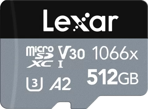 Photo de Carte mémoire Micro SD Lexar 1066x - 512Go avec adaptateur