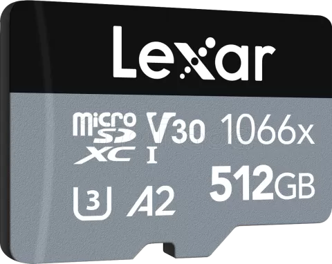 Photo de Carte mémoire Micro SD Lexar 1066x - 512Go avec adaptateur