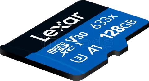 Photo de Carte mémoire Micro SD Lexar 633x - 128Go avec adaptateur