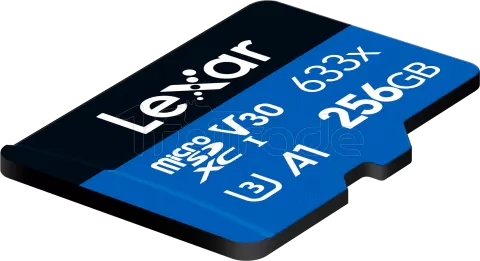 Photo de Carte mémoire Micro SD Lexar 633x - 256Go avec adaptateur