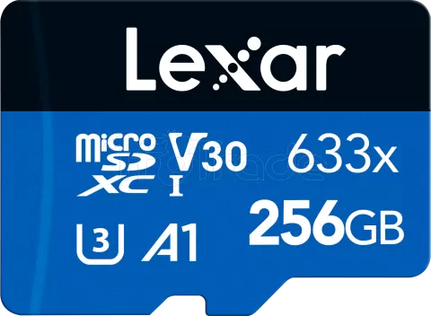 Photo de Carte mémoire Micro SD Lexar 633x - 256Go avec adaptateur