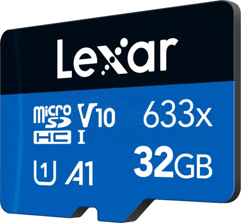 Photo de Carte mémoire Micro SD Lexar 633x - 32Go avec adaptateur