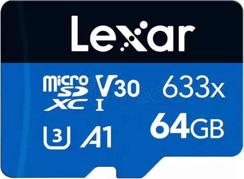 Photo de Carte mémoire Micro SD Lexar 633X - 64Go