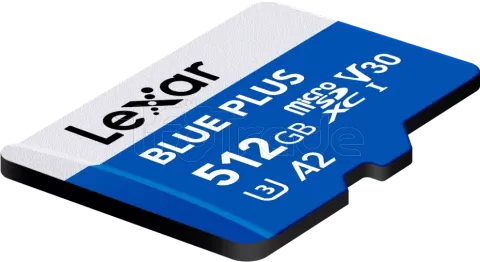 Photo de Carte mémoire Micro SD Lexar Blue PLus - 512Go