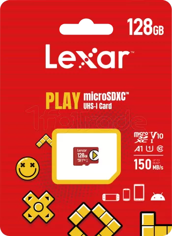 Photo de Carte mémoire Micro SD Lexar Play V1 - 128Go