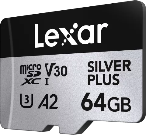 Photo de Carte mémoire Micro SD Lexar Silver Plus - 256Go