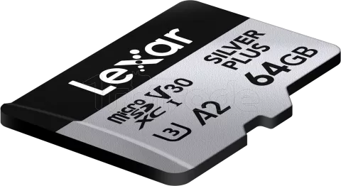 Photo de Carte mémoire Micro SD Lexar Silver Plus - 64Go