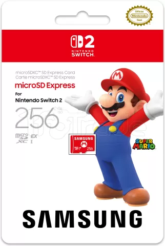 Photo de Carte mémoire Micro SD Samsung Nintendo Switch 2 - 256Go