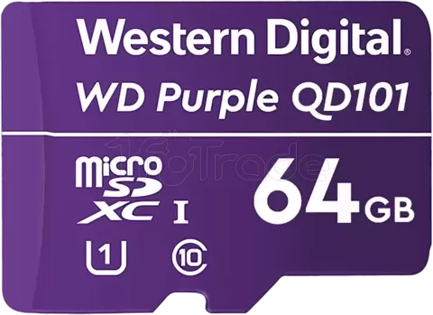 Photo de Carte mémoire Micro SD Western Digital Purple SC QD101 - 64Go