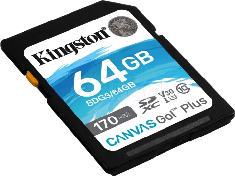 Photo de Carte mémoire SD Kingston Canvas Go! Plus - 64Go