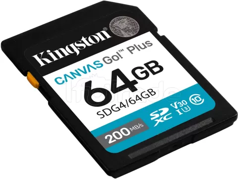 Photo de Carte mémoire SD Kingston Canvas Go! Plus Gen4 - 64Go