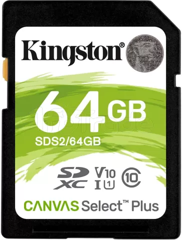 Photo de Carte mémoire SD Kingston Canvas Select Plus - 64Go