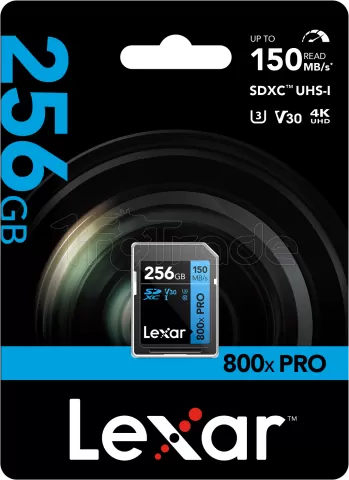 Photo de Carte mémoire SD Lexar 800x Pro - 128Go