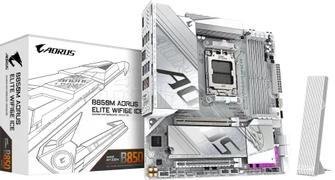 Photo de Carte Mère Aorus B850M Elite WiFi6E (AMD AM5) Micro ATX