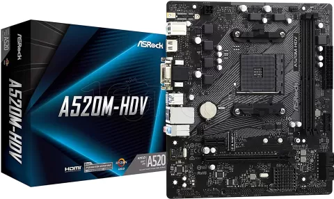 Photo de Carte Mère ASRock A520M-HDV (AM4) Micro-ATX