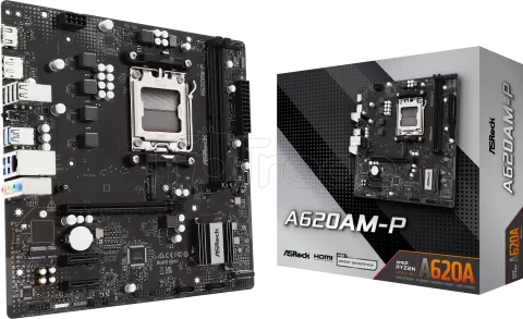 Photo de Carte Mère ASRock A620AM-P (AM5) Micro ATX