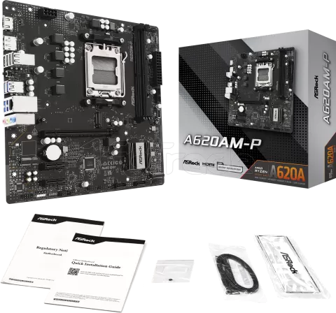 Photo de Carte Mère ASRock A620AM-P (AM5) Micro ATX