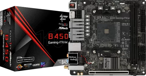 Photo de Carte Mère ASRock B450 Gaming-ITX/AC (AM4) Mini-ITX