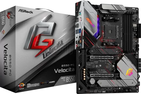 Photo de Carte Mère ASRock B550 Phantom Gaming Velocita (AM4)