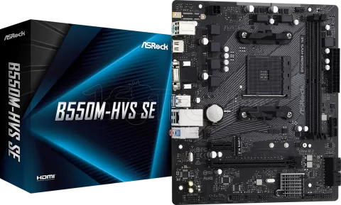 Photo de Carte Mère ASRock B550M-HVS SE DDR4 (AM4) Micro ATX