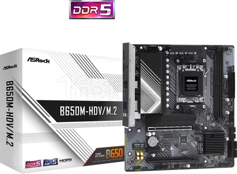 Photo de Carte Mère ASRock B650M-HDV/M.2 (AM5) Micro ATX