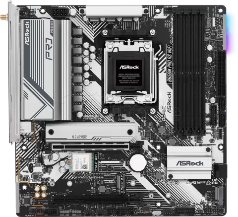 Photo de Carte Mère ASRock B650M Pro RS WiFi (AM5) Micro ATX