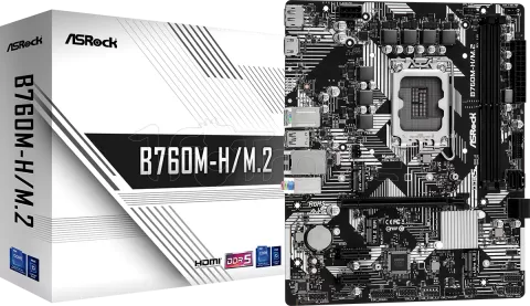 Photo de Carte Mère ASRock B760M-H/M.2 DDR5 (Intel LGA 1700) Micro ATX