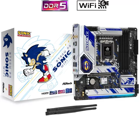 Photo de Carte Mère ASRock B760M Phantom Gaming Sonic WiFi DDR5(Intel LGA 1700) Micro ATX