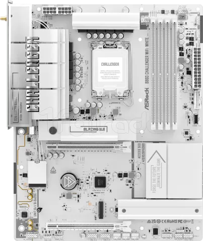 Photo de Carte Mère ASRock B860 Challenger WiFi (Intel LGA 1851) (Blanc)