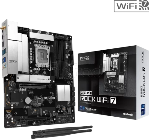 Photo de Carte Mère ASRock B860 Rock WiFi 7 (Intel LGA 1851)