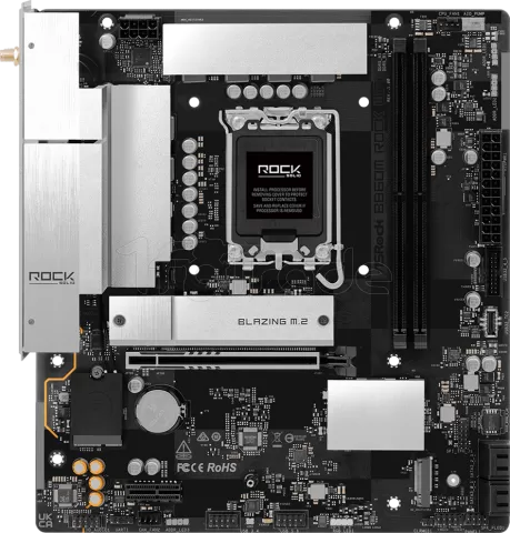 Photo de Carte Mère ASRock B860M Rock WiFi (Intel LGA 1851) Micro ATX