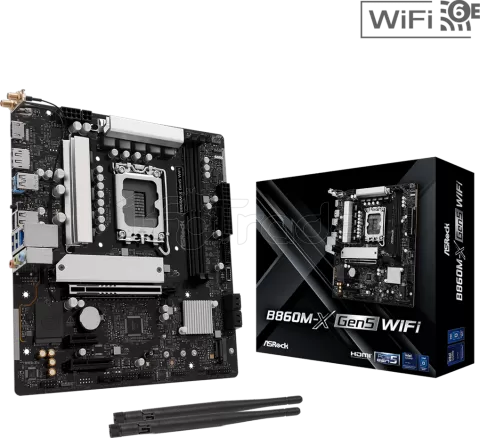 Photo de Carte mère ASRock B860M-X Gen5 WiFi (Intel LGA 1851) Micro ATX
