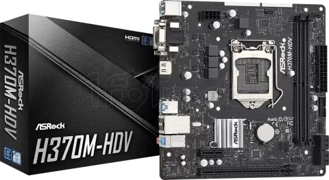 Photo de Carte Mère ASRock H370M-HDV (Intel LGA 1151 v2) Micro ATX