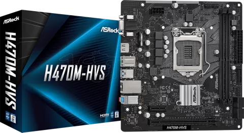 Photo de Carte Mère Asrock H470M-HVS (Intel LGA 1200) Micro ATX