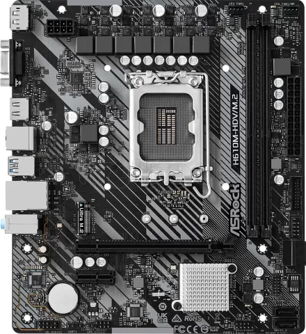 Photo de Carte Mère ASRock H610M-HDV/M.2 R2.0 (Intel LGA 1700) Micro ATX