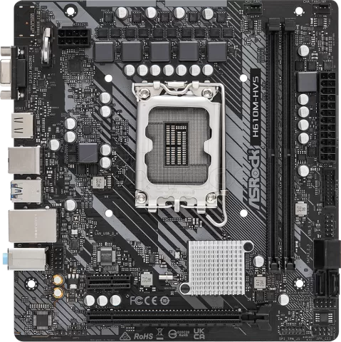 Photo de Carte Mère ASRock H610M-HVS (Intel LGA 1700) Micro ATX