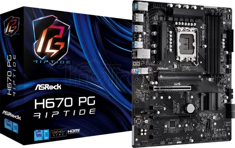 Photo de Carte Mère ASRock H670 PG Riptide (Intel LGA 1700)
