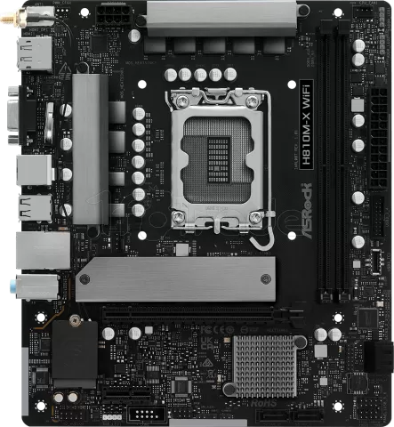Photo de Carte Mère ASRock H810M-X WiFi (Intel LGA 1851) Micro ATX