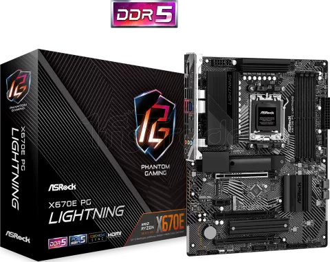 Photo de Carte Mère ASRock X670E Phantom Gaming Lightning (AM5)