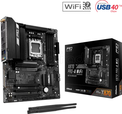 Photo de Carte Mère ASRock X870 Pro-A WiFi (AMD AM5)