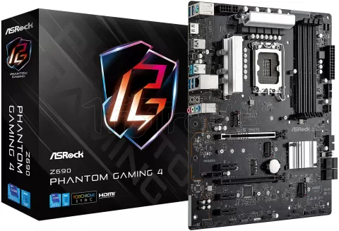 Photo de Carte Mère ASRock Z690 Phantom Gaming 4 (Intel LGA 1700)