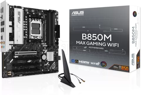 Photo de Carte Mère Asus B850M Max Gaming WiFi (AMD AM5) Micro ATX