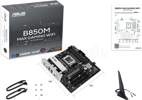 Photo de Carte Mère Asus B850M Max Gaming WiFi (AMD AM5) Micro ATX