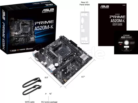 Photo de Carte Mère Asus Prime A520M-K (AM4) Micro-ATX